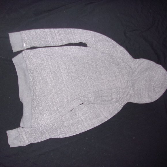 AEROPOSTAL Lightweight Gray Hoodie Sweatshirt - Picture 2 of 3